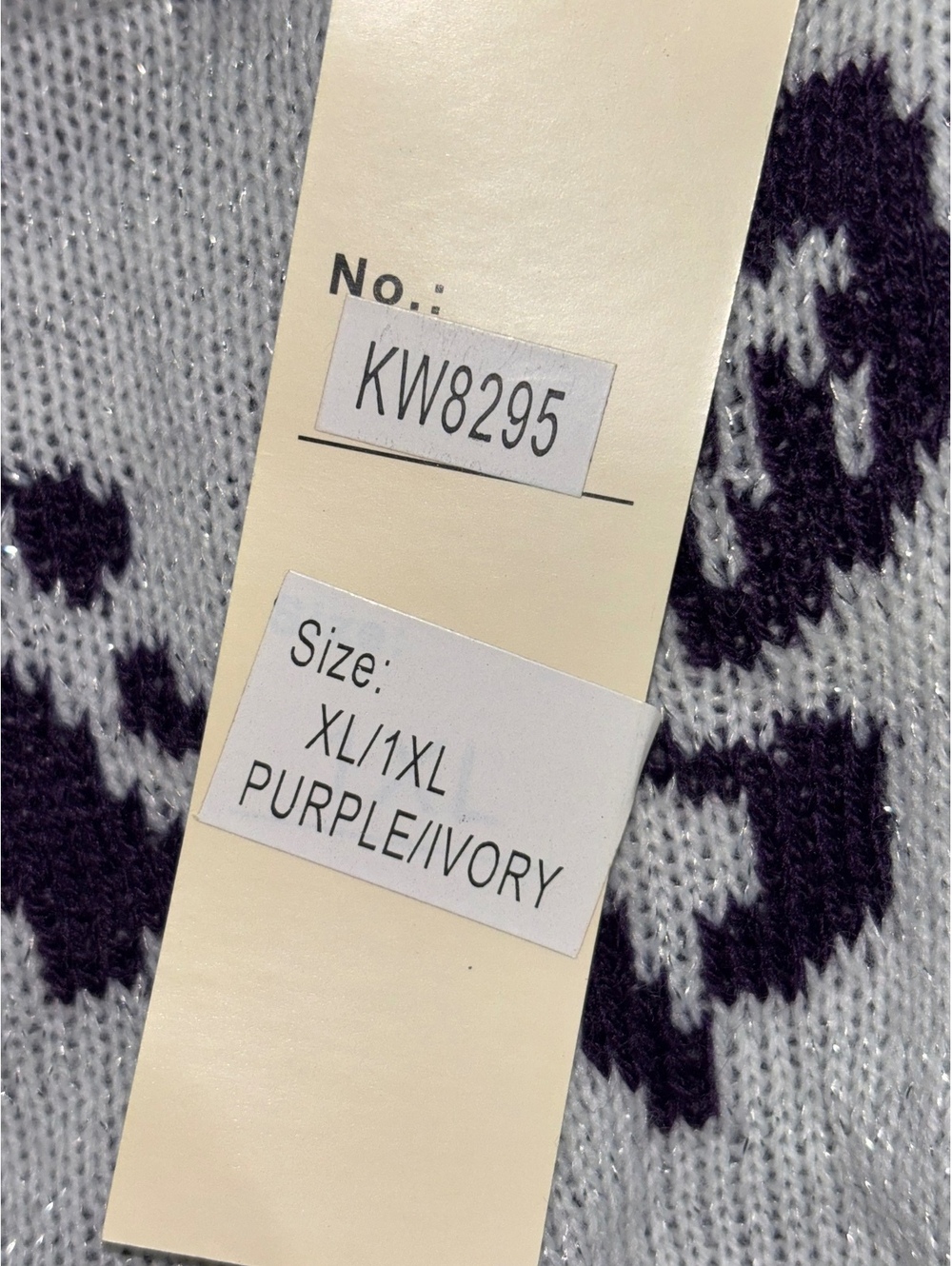 NWT Katia Purple Heart Cardigan Sweater Button Front Pockets Plus Size XL 1XL - Picture 8 of 9